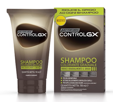 JUST FOR MEN CONTROL GX SHAMPOO COLORANTE GRADUALE 150 ML - Metafarm
