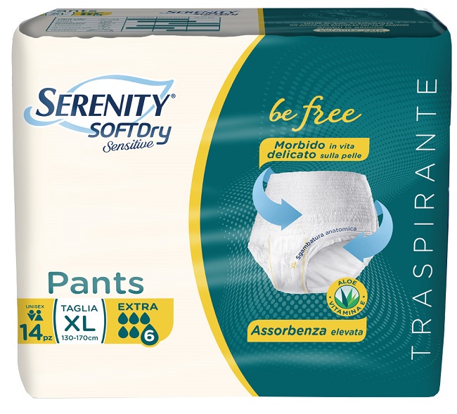 SERENITY PANTS SD SENSITIVE EXTRA XL 14 PEZZI - Metafarm