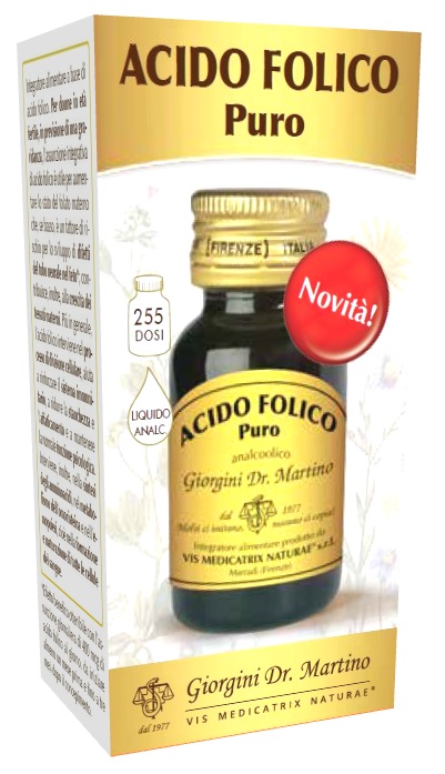 ACIDO FOLICO PURO LIQUIDO ANALCOLICO 30 ML - Metafarm