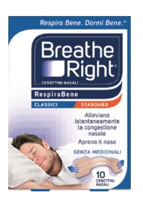 CEROTTI NASALI BREATHE RIGHT CLASSICI 10 PEZZI - Metafarm