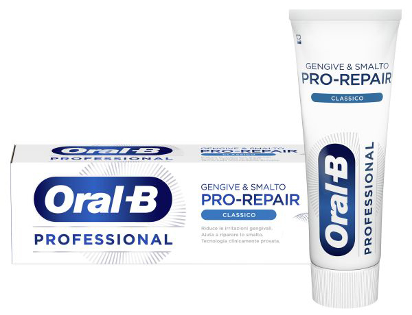 ORALB PROFESSIONAL GENGIVE & SMALTO PRO REPAIR CLASSICO DENTIFRICIO 75 ML - Metafarm