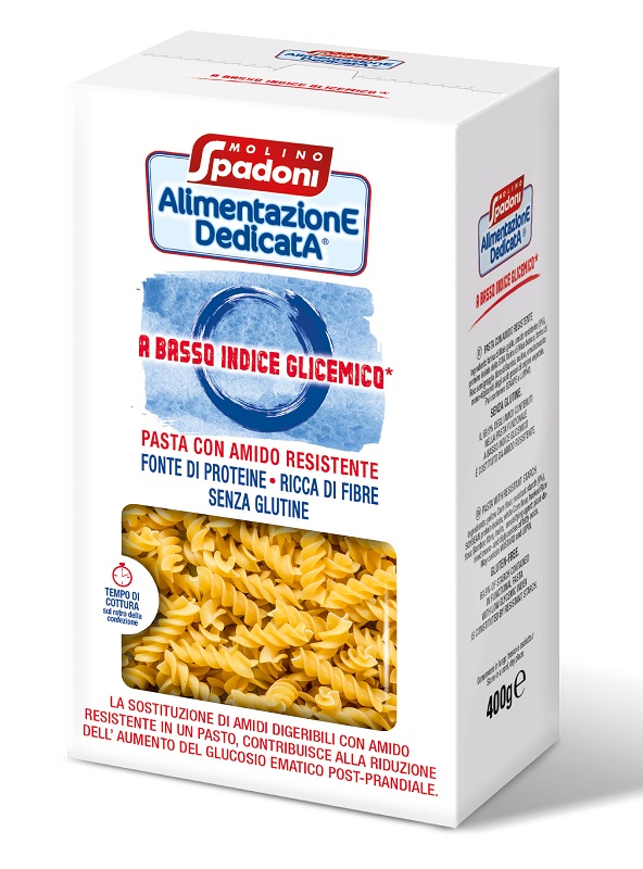 ALIMENTAZIONE DEDICATA FUSILLI BASSO INDICE GLICEMICO SENZA GLUTINE 400 G - Metafarm