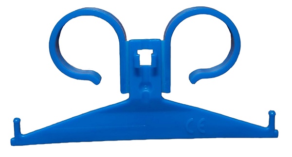 SUPPORTO DA LETTO PER SACCHE RACCOLTA URINA IN PLASTICA 5 PEZZI - Metafarm
