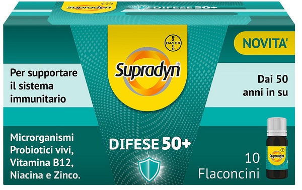 SUPRADYN DIFESE 50+ 10 FLACONCINI 10 ML - Metafarm