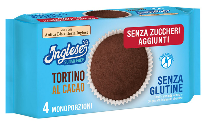 INGLESE TORTINO CACAO SENZA ZUCCHERI AGGIUNTI 160 G - Metafarm