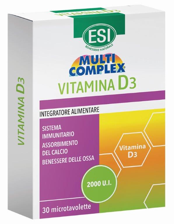 ESI MULTICOMPLEX VITAMINA D3 30 TAVOLETTE - Metafarm