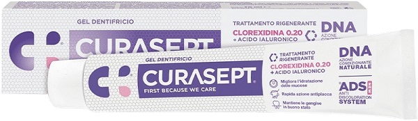 CURASEPT GEL DENTIFRICIO ADS DNA TRATTAMENTO RIGENERANTE 75 ML - Metafarm
