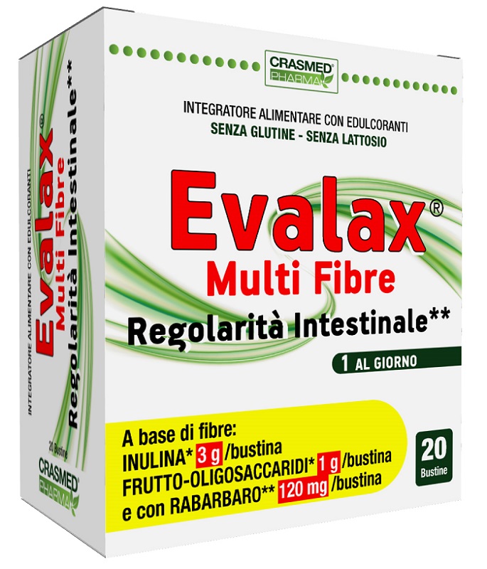 EVALAX MULTI FIBRE REGOLARITA' INTESTINALE 20 BUSTINE - Metafarm