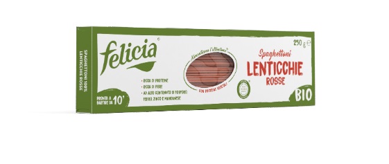 FELICIA SPAGHETTONI LENTICCHIE ROSSE 250 G - Metafarm
