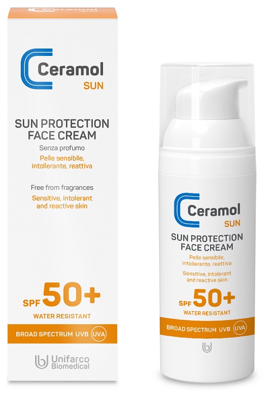 CERAMOL SUN PROTECTION FACE CREAM SPF50+ 50 ML - Metafarm