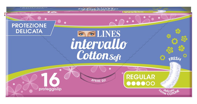 PROTEGGISLIP LINES INTERVALLO COTTON SOFT FRESH DISTESI 16 PEZZI - Metafarm
