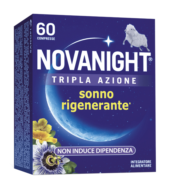 NOVANIGHT TRIPLA AZIONE SONNO RIGENERANTE 60 COMPRESSE - Metafarm