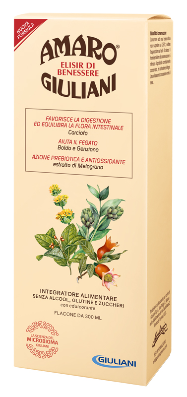 AMARO GIULIANI ELISIR BENESSERE 300 ML NUOVA FORMULA - Metafarm