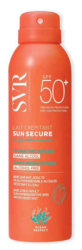 SUN SECURE LAIT CREPITANT SPF50+ 200 ML - Metafarm
