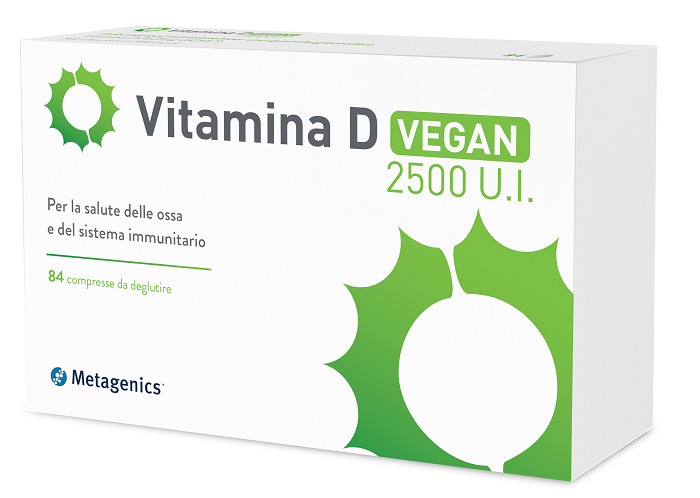 VITAMINA D 2500 UI VEGAN 84 COMPRESSE - Metafarm