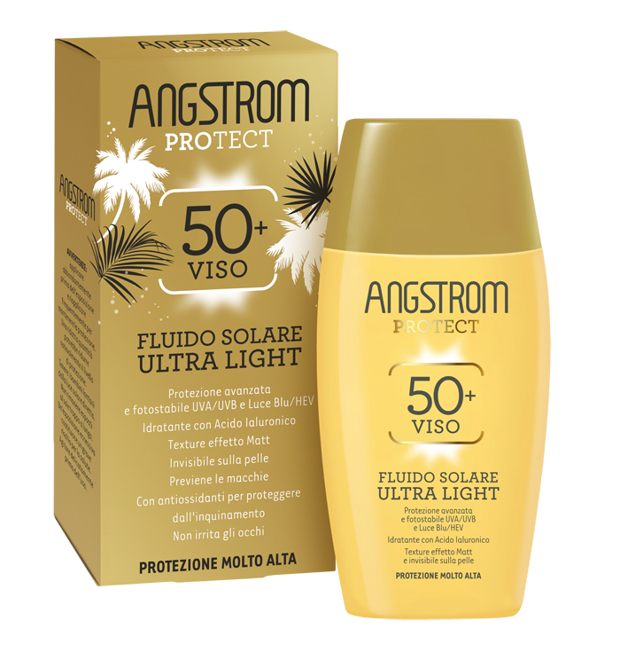 ANGSTROM FLUIDO SOLARE VISO ULTRA LIGHT SPF 50+ 40 ML - Metafarm