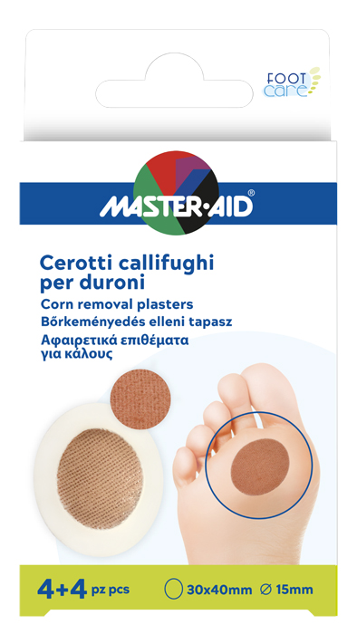 CEROTTO CALLIFUGO MASTER-AID FOOTCARE PER DURONI 4+4 PEZZI B1 - Metafarm
