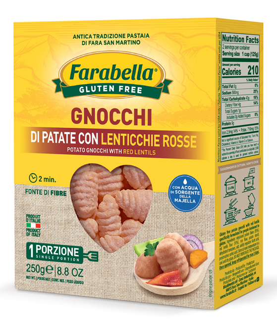 FARABELLA GNOCCHI PATATE E LENTICCHIE 250 G - Metafarm