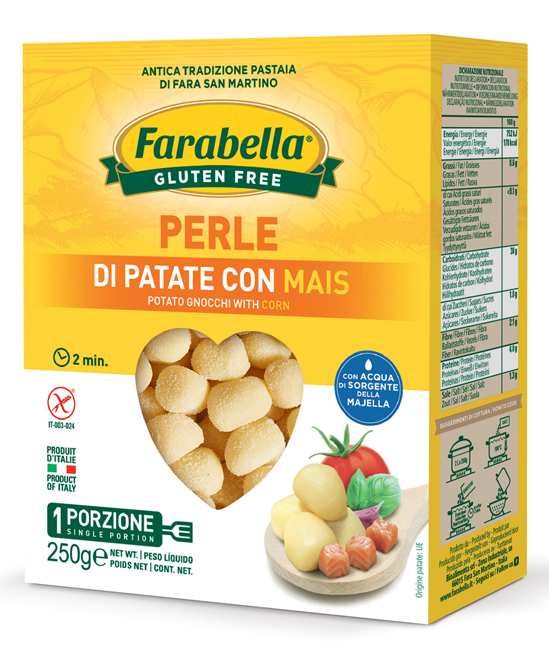 FARABELLA PERLE PATATE MAIS 250 G - Metafarm
