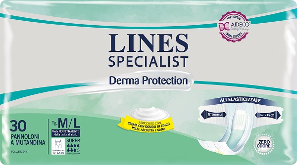 PANNOLONE A MUTANDINA LINES SPECIALIST DERMA SUPER M/L 30 PEZZI - Metafarm