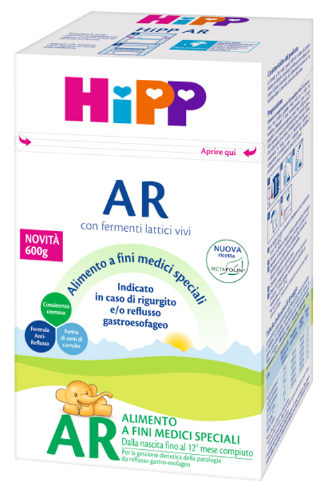 HIPP LATTE ANTIREFLUSSO CON METAFOLINA 600 G - Metafarm