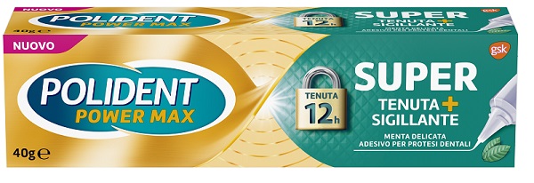 POLIDENT SUPER TENUTA+SIGILLANTE MENTA DELICATA ADESIVO PROTESI DENTALE 40 G - Metafarm