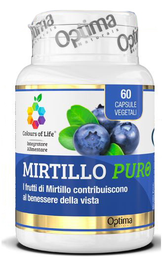 COLOURS OF LIFE MIRTILLO PURO 60 CAPSULE VEGETALI 500 MG - Metafarm