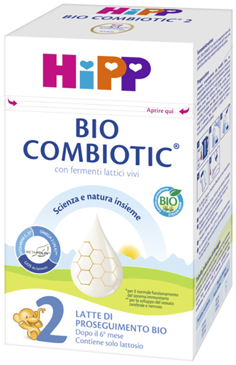 HIPP LATTE 2 COMBIOTIC 600 G BIO - Metafarm