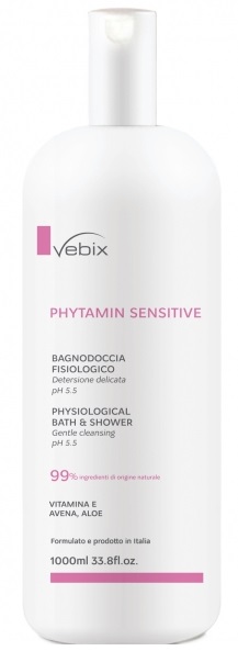 VEBIX PHYTAMIN PELLI SENSIBILI BAGNODOCCIA FISIOLOGICO 1000 ML - Metafarm