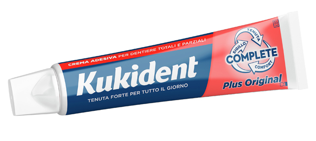 KUKIDENT PLUS ORIGINAL CREMA ADESIVA DENTIERE 65 G - Metafarm