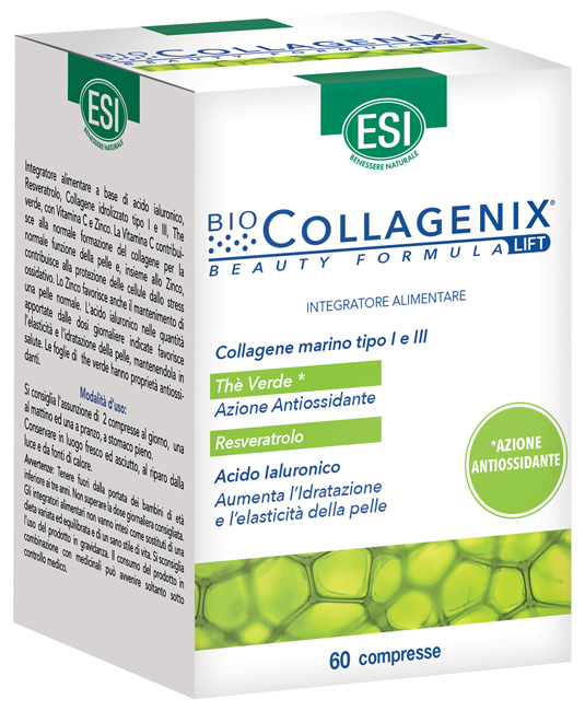 ESI BIOCOLLAGENIX ANTIOSSIDANTE 60 COMPRESSE - Metafarm