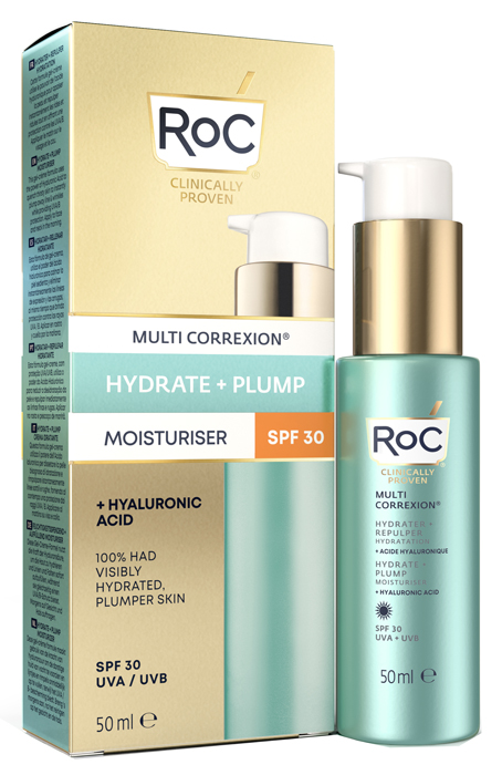 ROC MULTI CORREXION HYDRATE+ PLUMP IDRATANTE VISO SPF30 50 ML - Metafarm
