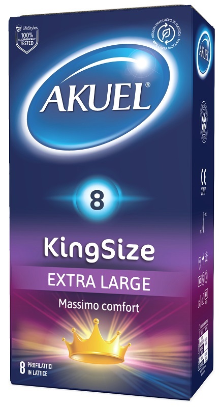 PROFILATTICO AKUEL KING SIZE EXTRA LARGE 8 PEZZI - Metafarm