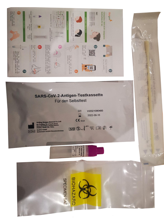 TEST ANTIGENICO RAPIDO COVID-19 HOTGEN AUTODIAGNOSTICO DETERMINAZIONE QUALITATIVA ANTIGENI SARS-COV-2 IN TAMPONI NASALI MEDIANTE IMMUNOCROMATOGRAFIA - Metafarm