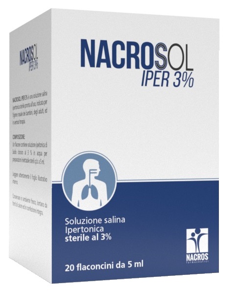 NACROSOL IPER 3% 20 FLACONCINI DA 5 ML - Metafarm