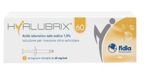 SIRINGA INTRA-ARTICOLARE HYALUBRIX 60 ACIDO IALURONICO 1,5% 60 MG 4 ML - Metafarm