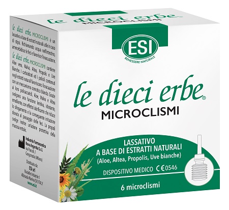 ESI LE DIECI ERBE MICROCLISMI 6 PEZZI - Metafarm