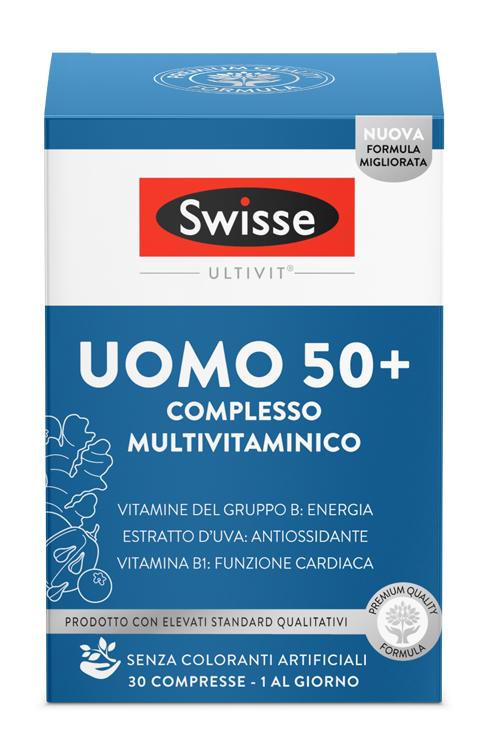 SWISSE MULTIVITAMINICO UOMO 50+ 30 COMPRESSE - Metafarm