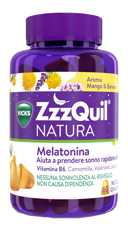 ZZZQUIL NATURA MANGO & BANANA 60 PASTIGLIE GOMMOSE - Metafarm