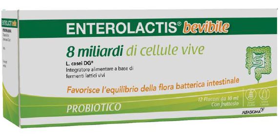 ENTEROLACTIS BEVIBILE 12 FLACONCINI X 10 ML - Metafarm